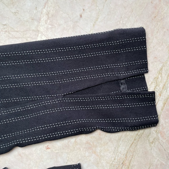 Rampage Grunge striped stitched fitted blazer - Picture 4 of 4